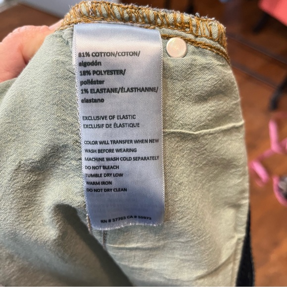 Plus size Wmns ralfaedo dark wash denim jeans tapered ankle stretchy Sz 30W - Picture 10 of 12